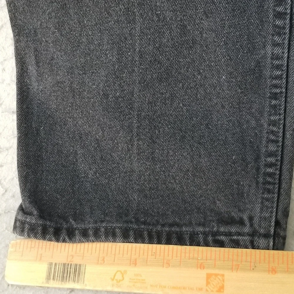Harley Davidson Jeans Mens 38x32 Black Traditional Fit Faded Denim Straight Leg